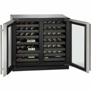 U-Line - Wine Captain 62-Bottle Built-In Wine Cooler - Stainless Steel