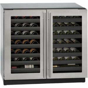 U-Line - Wine Captain 62-Bottle Built-In Wine Cooler - Stainless Steel