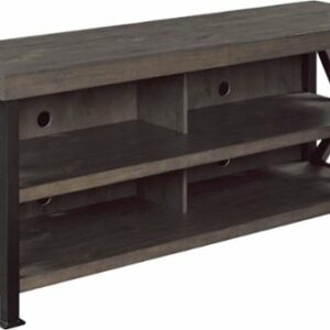 Bell'O - Open Front TV Stand for Most Flat Screen TV's Up to 65" - Waxy Weathered Pine