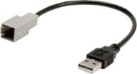 PAC - USB Port Retention Cable for Select Toyota, Scion, Lexus, and Honda Vehicles - Black