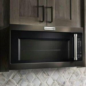 KitchenAid - 2.0 Cu. Ft. Over-the-Range Microwave with Sensor Cooking - Black Stainless Steel