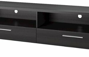 CorLiving - Fernbrook TV Stand, for TVs up to 95" - Black Faux Wood Grain