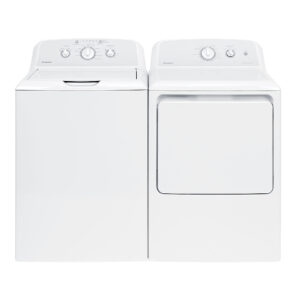 Hotpoint - 3.8 Cu. Ft. Top Load Washer - White /Gray Backsplash