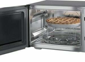 GE - 1.5 Cu. Ft. Mid-Size Microwave - Stainless Steel