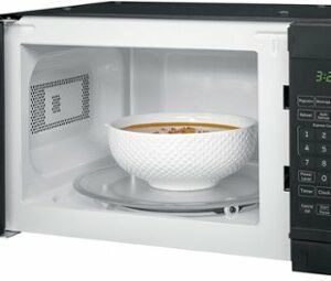 GE - 0.7 Cu. Ft. Spacemaker Countertop Microwave Oven - Black on Black