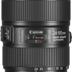 EF24-105mm F4L IS II USM Zoom Lens for Canon EOS DSLR Cameras - Black