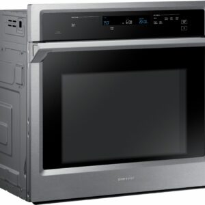 Samsung - 30" Single Wall Oven with  Steam Cook and WiFi - Stainless Steel