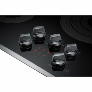 Samsung - 36" Electric Cooktop with WiFi and Rapid Boil - Stainless Steel