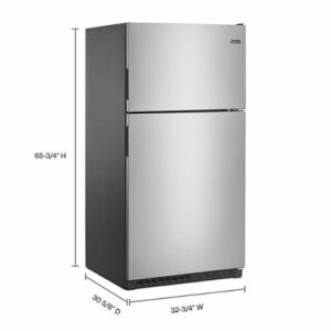 Maytag - 20.5 Cu. Ft. Top-Freezer Refrigerator - Stainless Steel