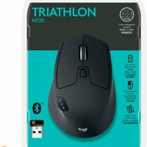 Logitech - M720 Triathlon Wireless Optical Mouse - Black