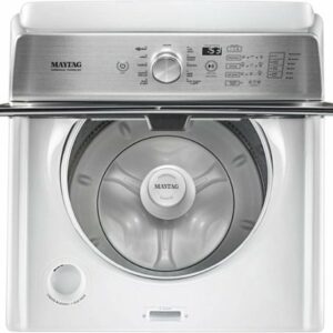 Maytag - 4.7 Cu. Ft. Top Load Washer with Dual-Action PowerWash Agitator - White