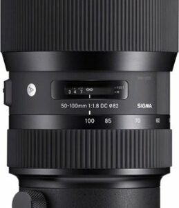 Sigma - 50-100mm F1.8 DC HSM Art Telephoto Zoom Lens for Nikon APS-C DSLR Cameras - black