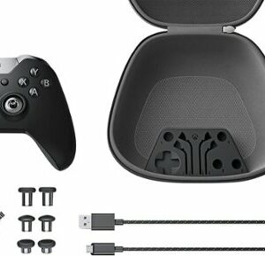 Microsoft - Geek Squad Certified Refurbished Xbox Elite Wireless Controller for Xbox One - Black