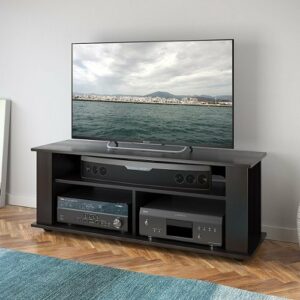 CorLiving - Bakersfield TV Stand, For TVs up to 55" - Ravenwood Black