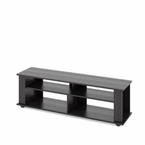 CorLiving - Bakersfield Black Wooden TV Stand, for TVs up to 75" - Ravenwood Black