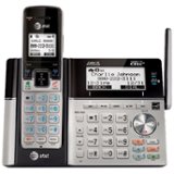 AT&T - TL96423 DECT 6.0 Expandable Cordless Phone with Bluetooth® Connect to Cell® with 4 Handsets - Silver/Black