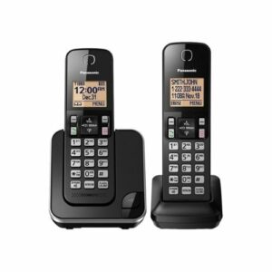 Panasonic - KX-TGC352B DECT 6.0 Expandable Cordless Phone System - Black