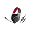 Audio-Technica - ATH Wired Gaming Headset - Red/Gray/Black