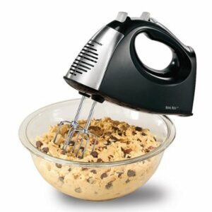 Hamilton Beach - 6 Speed Hand Mixer with Snap-On Case - black