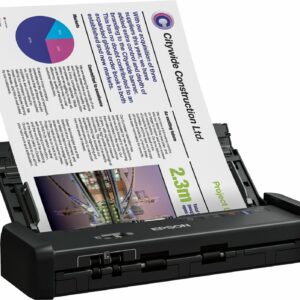 Epson - Workforce ES-200 Duplex Mobile Document Scanner - Black