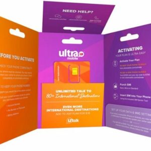 Ultra Mobile - 1-Month 3GB Prepaid SIM Card - Purple