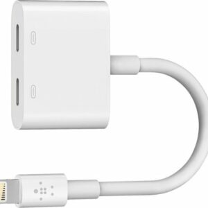 Belkin - Lightning Audio with Charge Adapter - White