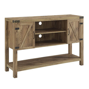 Walker Edison - Farmhouse Barndoor Sideboard TV Stand for Most Flat-Panel TV's up to 55" - Barnwood