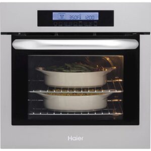 Haier - 24" Built-In Single Electric Convection Wall Oven - Stainless Steel