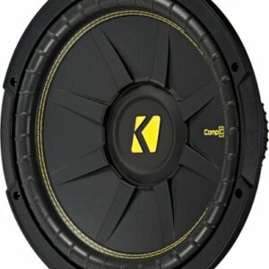 KICKER - CompC 12" Single-Voice-Coil 4-Ohm Subwoofer - Black