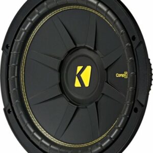 KICKER - CompC 10" Single-Voice-Coil 4-Ohm Subwoofer - Black