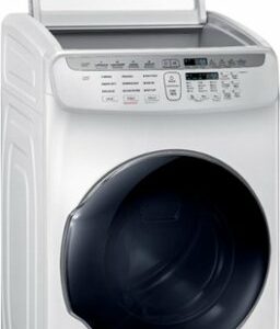 Samsung - 7.5 Cu. Ft. Smart Gas Dryer with Steam and FlexDry - White