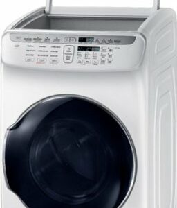 Samsung - 7.5 Cu. Ft. Smart Gas Dryer with Steam and FlexDry - White