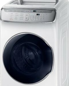 Samsung - 6.0 Cu. Ft. High-Efficiency Smart Front Load Washer with Steam and FlexWash - White