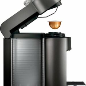 De'Longhi - Nespresso Vertuo Coffee and Espresso Maker by De'Longhi, Graphite Metal with Aeroccino Milk Frother - Graphite Metal