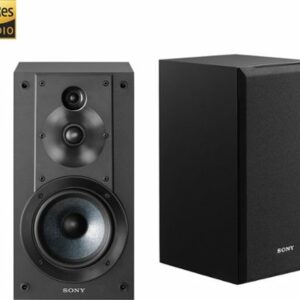 Sony - Core Series 5" 3-Way Bookshelf Speakers (Pair) - Black