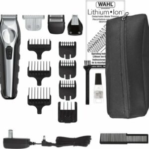 Wahl - Lithium Ion Rechargeable Trimmer - Black/silver