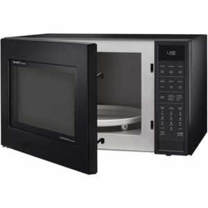 Sharp - Carousel 1.5 Cu. Ft. Mid-Size Microwave - Black