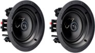 Klipsch - 6-1/2" 140-Watt Passive 2-Way In-Ceiling Speaker (Pair) - White