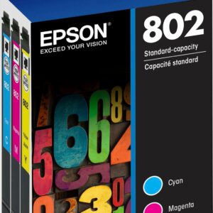 Epson - 802 Standard Capacity Ink Cartridges - Cyan/Magenta/Yellow