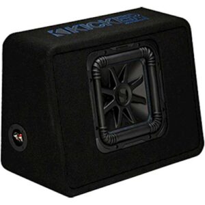 KICKER - Solo-Baric L7S 10" Single-Voice-Coil 2-Ohm Loaded Subwoofer Enclosure - Black