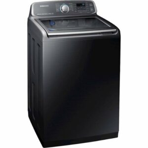 Samsung - 5.2 Cu. Ft. High-Efficiency Top Load Washer with Steam and Activewash - Black Stainless Steel