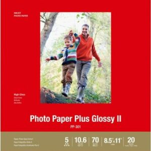 Canon - Photo Plus II High-Glossy Photo 8.5" x 11.02" 20-Count Paper