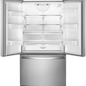 Whirlpool - 25.2 Cu. Ft. French Door Refrigerator with Internal Water Dispenser - Stainless Steel