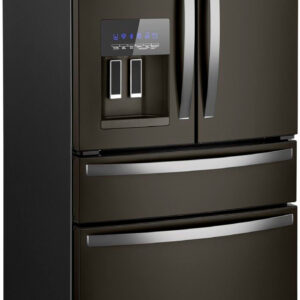 Whirlpool - 24.5 Cu. Ft. 4-Door French Door Refrigerator - Black Stainless Steel