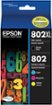 Epson - 802/802XL High-Yield and Standard Capacity Ink Cartridges - Cyan/Magenta/Yellow/Black