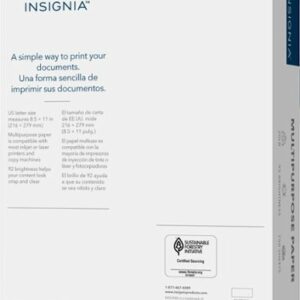 Insignia™ - Multipurpose 8.5" x 11" 750-Count Paper