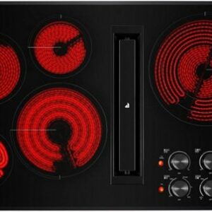 JennAir - JX3 Euro-Style 36" Built-In Electric Cooktop - Black