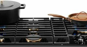 JennAir - 36" Built-In Gas Cooktop - Black