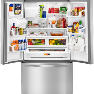 Whirlpool - 24.7 Cu. Ft. French Door Refrigerator - Stainless Steel