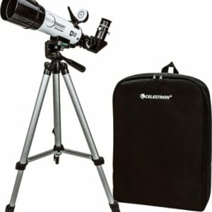 Celestron - Eclipsmart Travel Solar Scope 50 Refractor Telescope - White/black